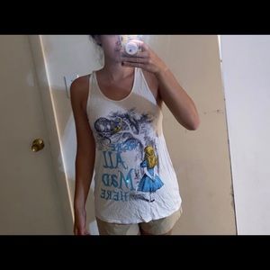 Alice in wonderland tank top